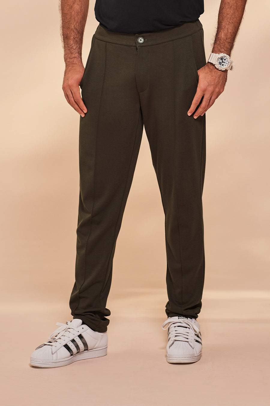 In & Out Hybrid Pant Olive Green