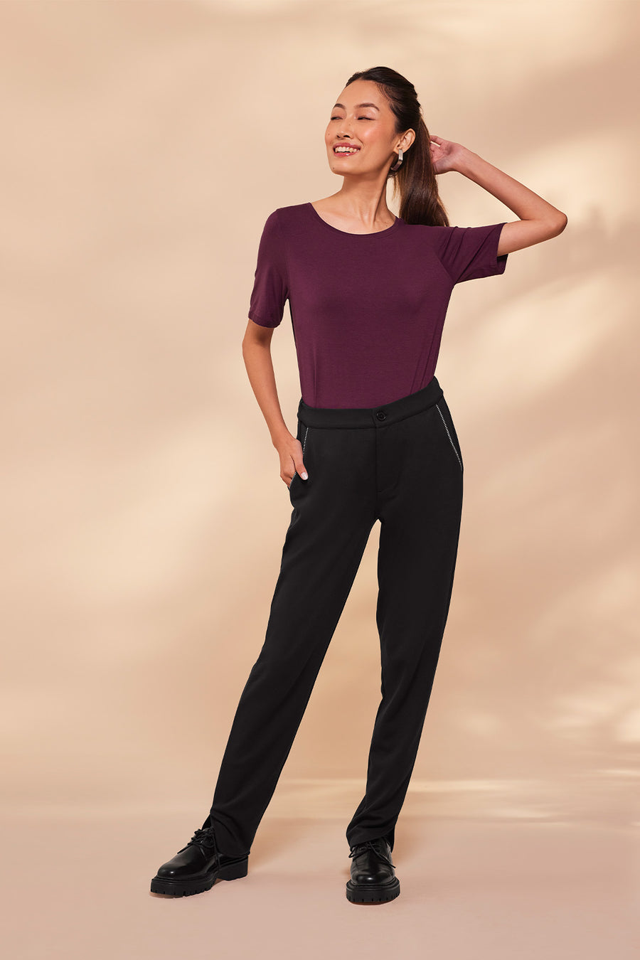 All Day Long Formal Pant Black