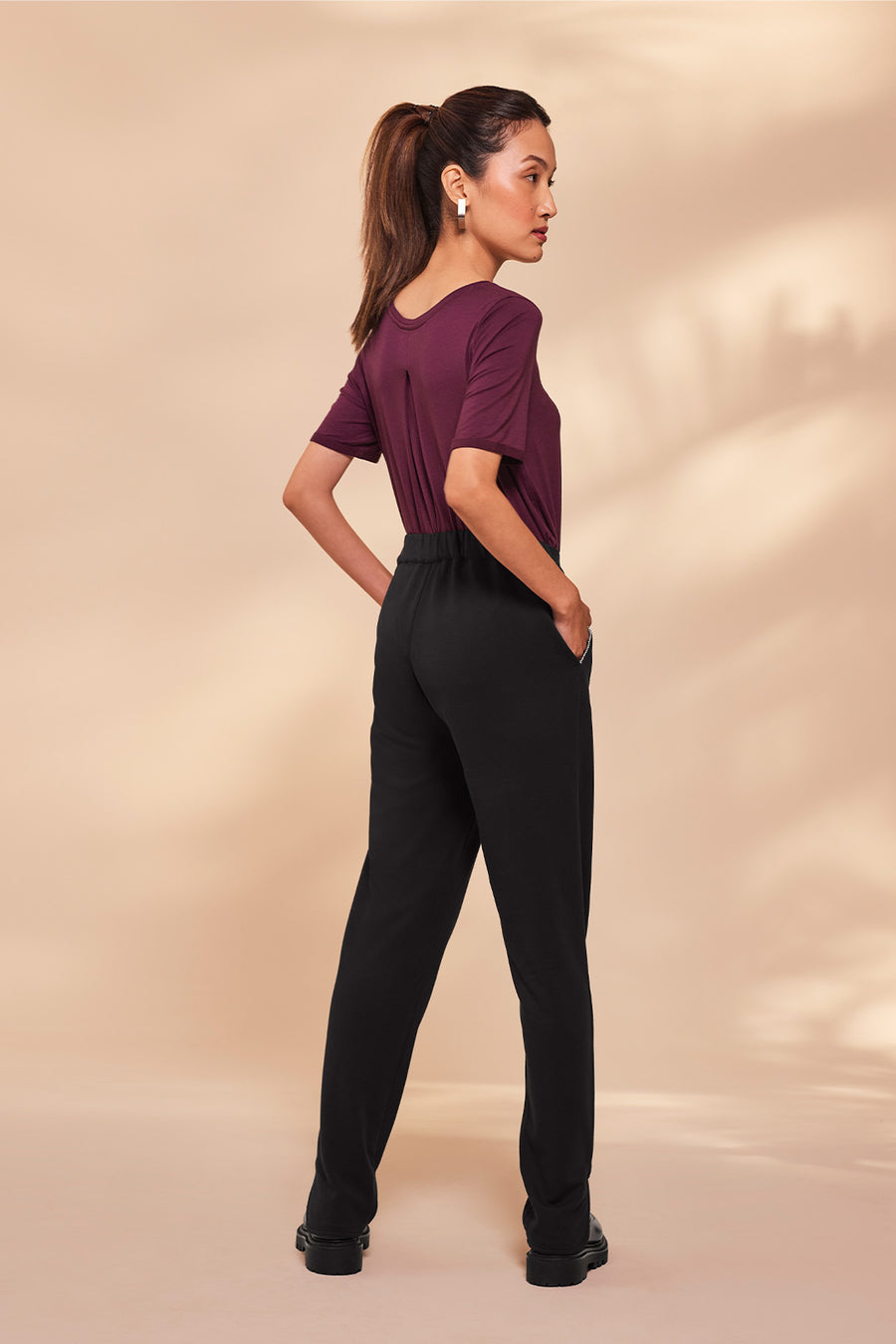 All Day Long Formal Pant Black