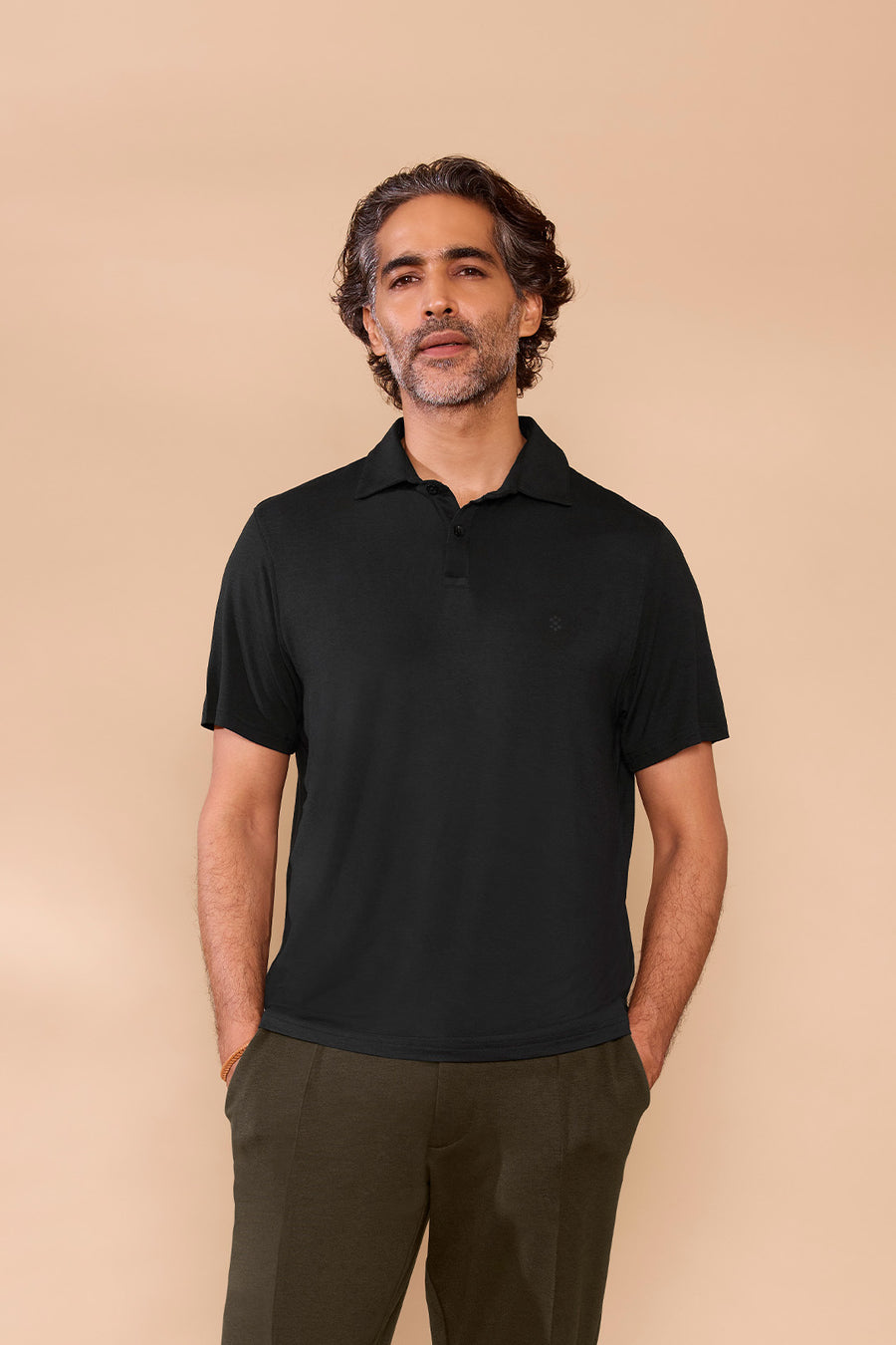Soft Flow Polo T-shirt Black