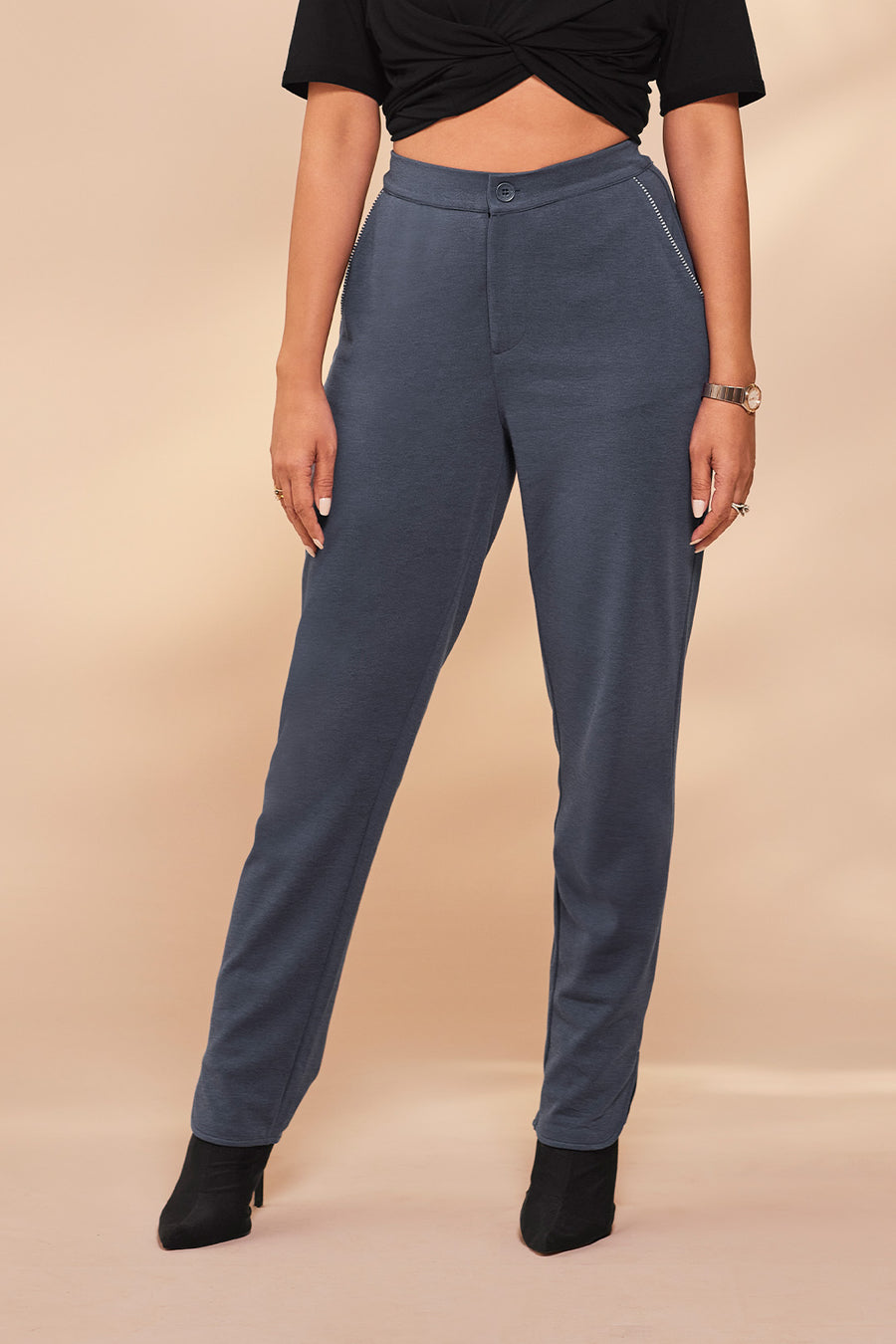 All Day Long Formal Pant Blue