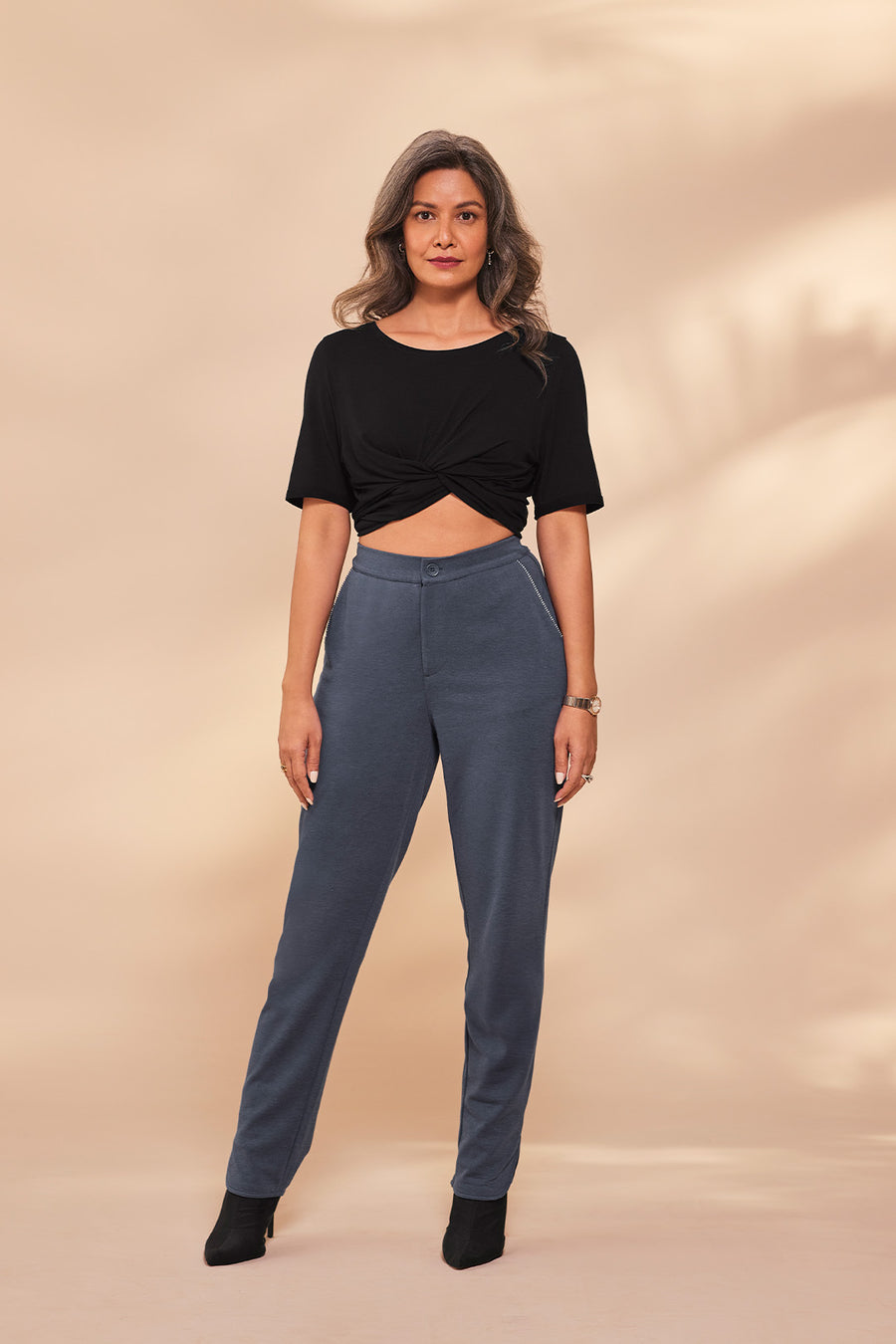 All Day Long Formal Pant Blue